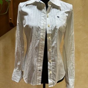 Abercrombie & Fitch Blue Striped Shirt